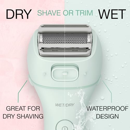 Panasonic Waterproof Electric Bikini Trimmer ES-AWL6AG – Cordless Women’s Razor with Attachments