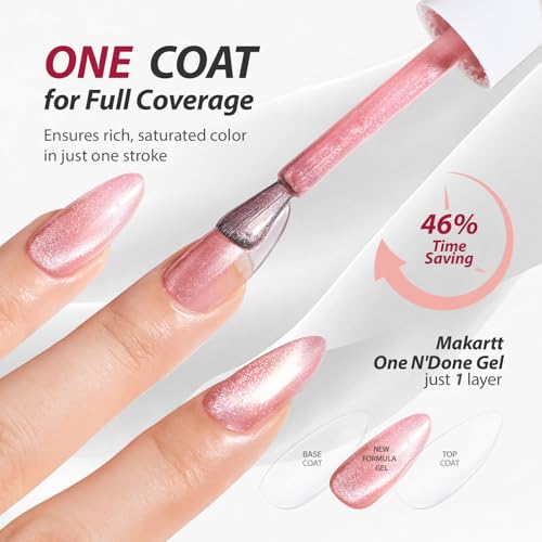 Makartt Cat Eye Gel Nail Polish Set - 6 Colors, 15ML