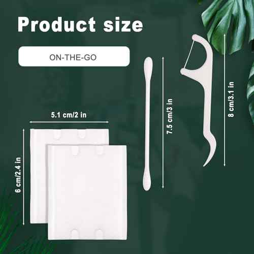 100 Pack Hotel Vanity Kit Individually Wrapped, Bulk Hotel Amenities Kit, Hospitality Set, Amenities Hotel Vanity Set Hygiene Products Include Cotton Pads, Cotton Swabs, Dental Floss Picks