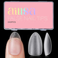 AINLSA 240pcs Short Almond Gel Nail Tips with Box, 15 Sizes, Full Matte Finish - NEW-240pcs-Short Almond