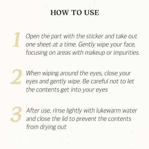 SKINFOOD Rice Cleansing Wipes - Daily Hypoallergenic Rice Nourishing Makeup Remover Tissue Wipe - Facial Skin Clear & Refreshed - Korean Beauty Face Wipes for Women - Travel Makeup Wipes (80 Sheets)