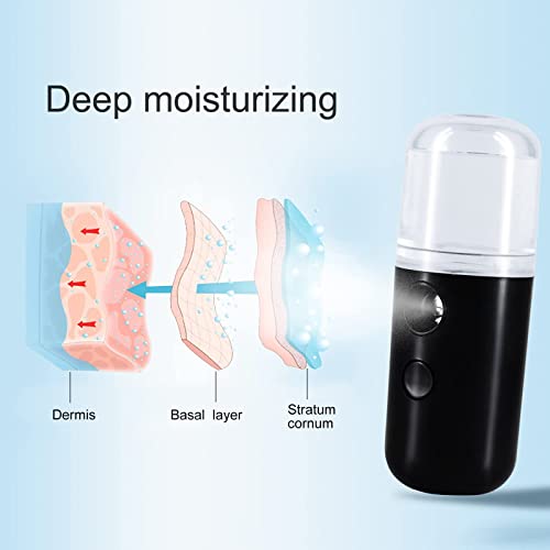 2-Pack Nano Facial Mister Sprayer – 1oz Portable Face Hydrator
