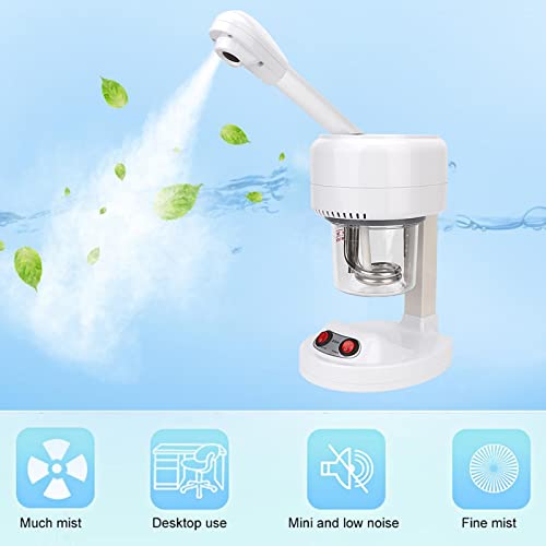 Tabletop Steamer, Portable Beauty Salon Hot Mist Face Steamer, Hydrating Moisturizing Spray Machine for Home and Beauty Salon, Deep Cleaning(US 110V)