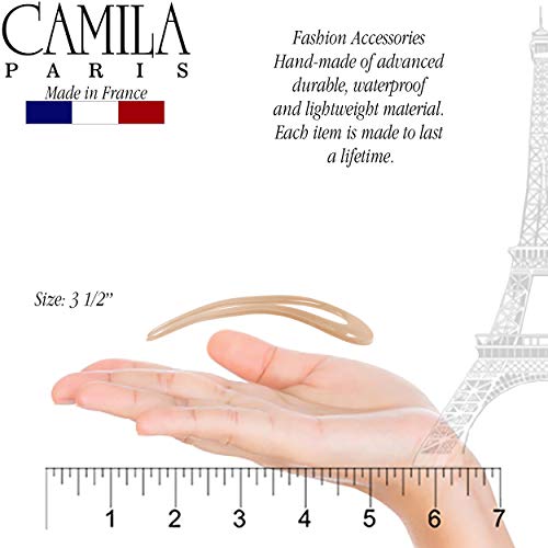 Camila Paris CP3096 French Twist Stick Clip Pins, Beige, Wavy Hair