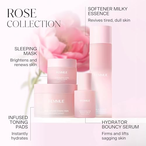 FEMMUE Rose Sleeping Mask Face Moisturizer (1.76 oz) | Hydrating Gel Mask to Soothe Dry, Red Skin | With Rose Water | Korean Skin Care