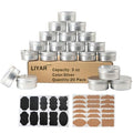 20 Pack 3 oz Aluminum Tin Cans with Screw Lids for Salves