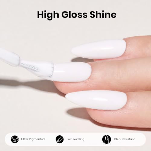 Beetles White Gel Polish 15ml - Creme White (A) French White - 219