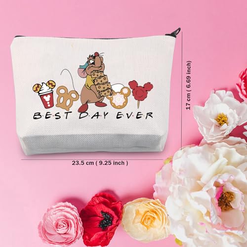 TSOTMO Mouse Gift Fairy Tale Merchandise Makeup Bag Fairy Princess Gift For Fans Cartoon Gift Jaq Gift Gus Gift (Mouse Ever)