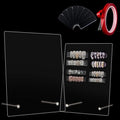Nail Art Display Stand Acrylic Board Set with 50 Tips