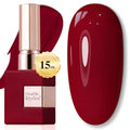 Double Rhythm Burgundy Red Gel Polish 15ML - Same Color, Soak Off Nail Art