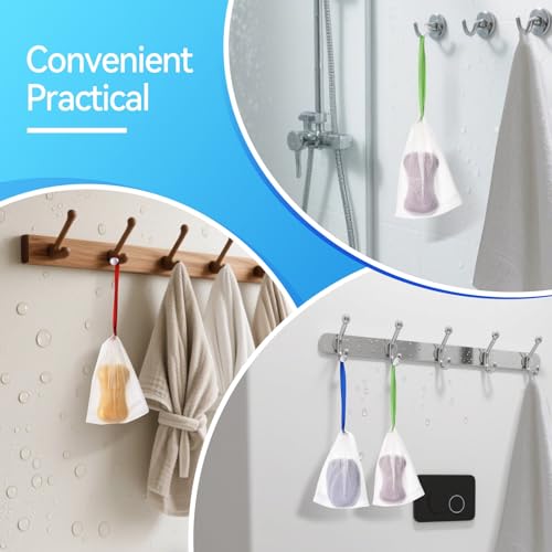 10PCS Mesh Soap Bag Exfoliating Pouch for Shower & Hand Washing