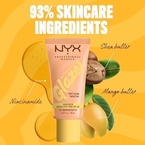 NYX Buttermelt Glaze Skin Tint SPF 30 - 12HR Wear