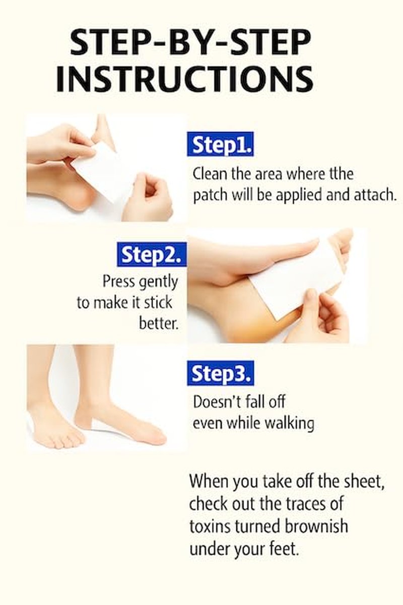 Foot Cooling Acupressure Patch - Pack of 2 Gel Sheets