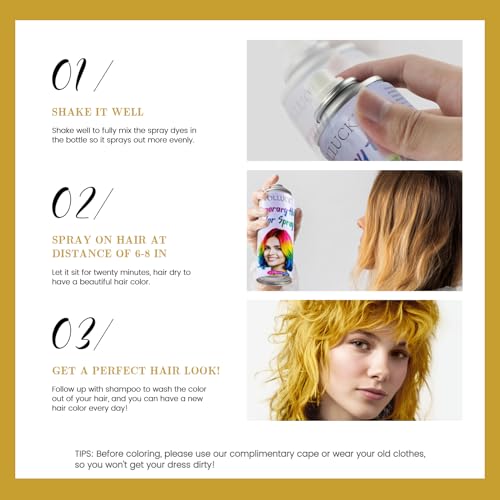 Temporary Hair Color Spray - Instant Washable Blonde #1