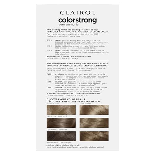 Clairol ColorStrong Permanent Hair Dye 7.1 Dark Ash Blonde