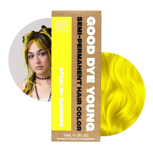 Good Dye Young Semi-Permanent Yellow Blonde Hair Dye - Vegan & Conditioning