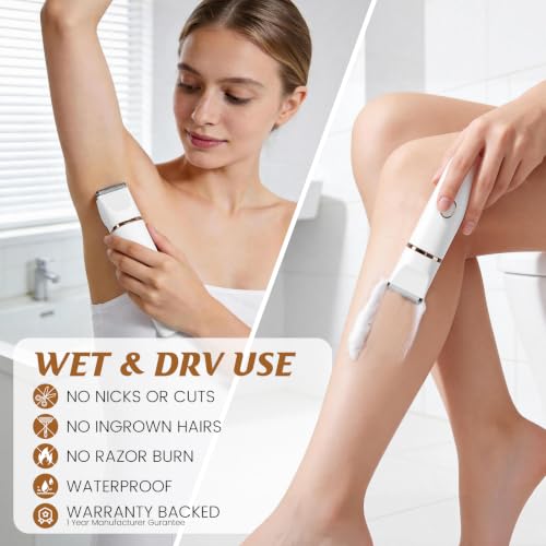 Women's 5-in-1 Waterproof Body Hair Trimmer with USB Charging