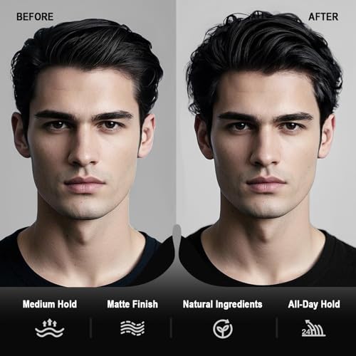 SUPRENT Hair Clay for Men | Medium Hold, Water-Based, Matte Finish