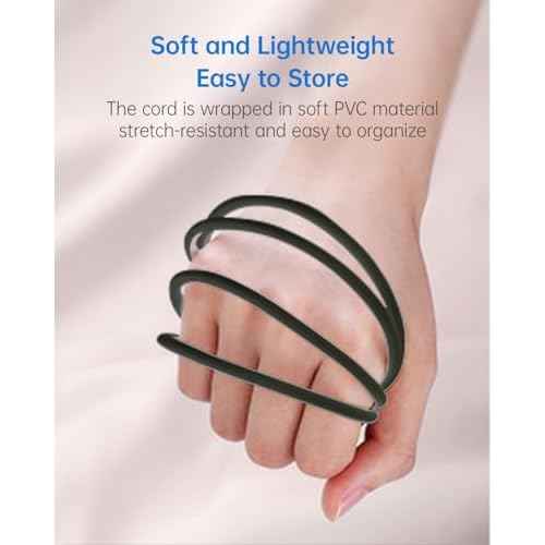 Water Flosser Charger Replacement for COSLUS, Nicwell, Nicefeel, Hangsun, Aquasonic, MOSPRO, Oralfree, Tovendor, Initio, McNaval, Zerhunt and Cremax Oral Irrigator Water Flosser 4.9FT(1.5M) Black