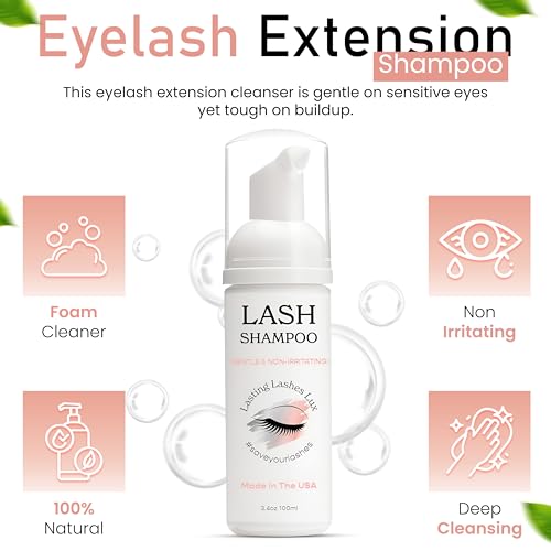 Lasting Lashes Eyelash Extension Shampoo – Gentle Cleanser