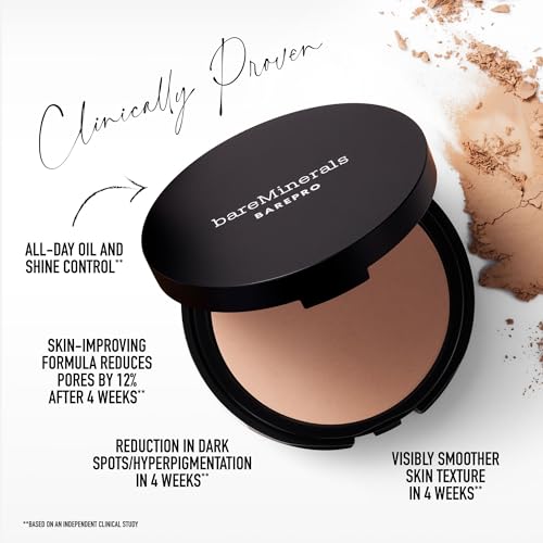 bareMinerals Barepro Pressed Powder Foundation, Full Coverage Matte