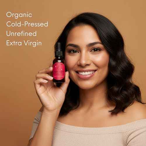 Organic Rosehip Oil for Face Anti-Aging Miracle Facial Moisturizer for Face & Gua Sha Cold Pressed Serum Natural Skincare Fortifying Hydrates Skin Moisturizing Beauty Glow 1 Fl Oz