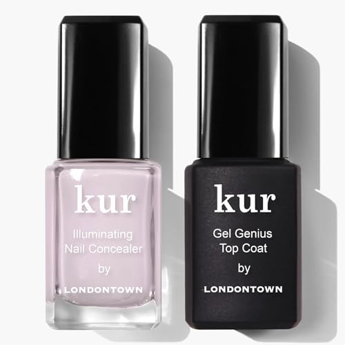 LONDONTOWN kur Nail Concealer & Gel Genius Top Coat 2-Piece Duo Set