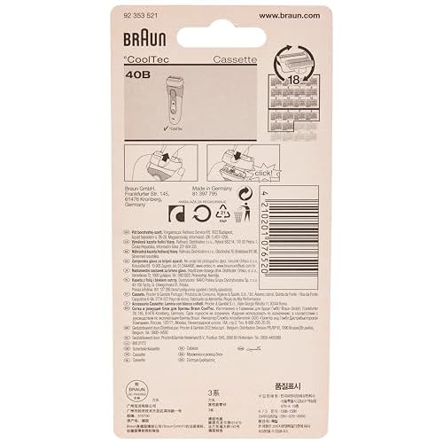 Braun 40B CoolTec Shaver Series Replacent Razor Head