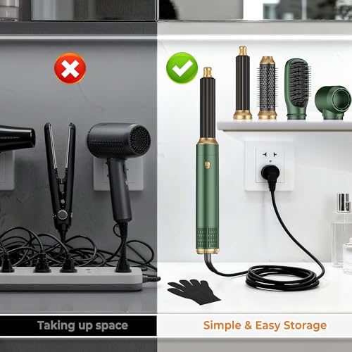 OKWRAP 5-in-1 Hot Air Styler & Blow Dryer Brush Set