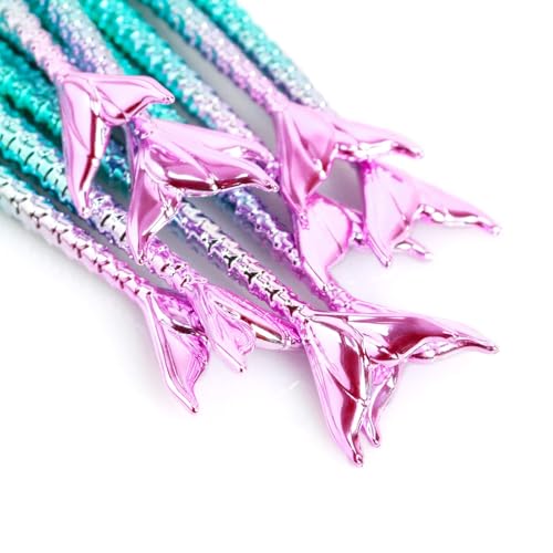 11Pcs Makeup Brushes Set with Mermaid Handles