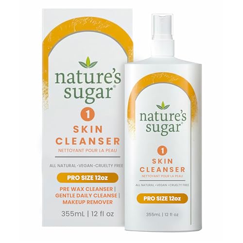 Nature's Sugar Prewax Skin Cleanser ? Prep & Cleanse Spray for Waxing Care ? Supports Paste Adhesion, Smooth Removal & Skin Wellness ? Pre Wax Essentials for Body & Bikini ? 355 ml / 12 fl oz