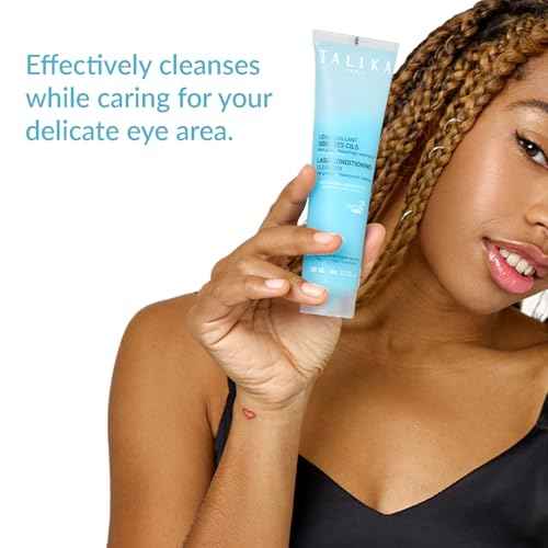 Talika Lash Conditioning Cleanser - Eye Makeup Remover, Leave-in Make Up Remover for Sensitive Eyes and Fragile Eye Lashes - Oil Free Gel - For Waterproof Makeup - 3.3 fl oz
