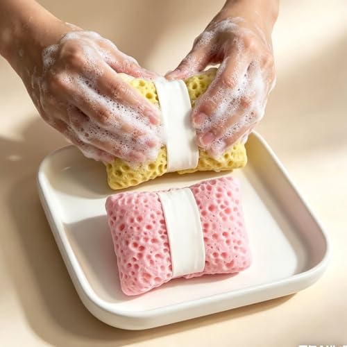 Honeycomb Soap Saver Bag – Cotton Mesh Foaming Net for Bar Soap