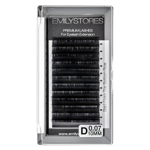 0.07mm D Curl 10mm Eyelash Extensions - Volume Lashes