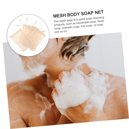 Sisal Exfoliating Soap Pouch 5-Pack with Drawstring