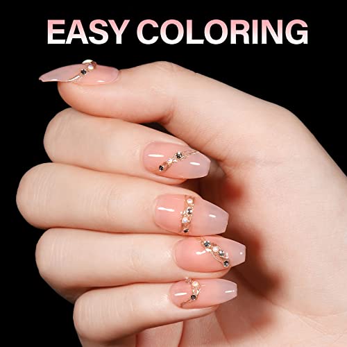 AILLSA Short Almond Nail Tips 360Pcs Full Cover Soft Gel Nail Tips Half Matte No File Clear False Gelly Nail Tips Fake Almond Shaped Nails for Press On Nail Extension DIY Valentine Gift 12 Sizes