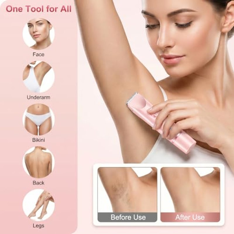 DEBARK 2-in-1 Bikini Trimmer for Women - Waterproof Electric Razor