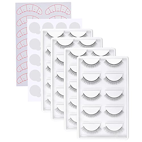 20 Pairs Practice Eyelashes for Lash Extensions Training
