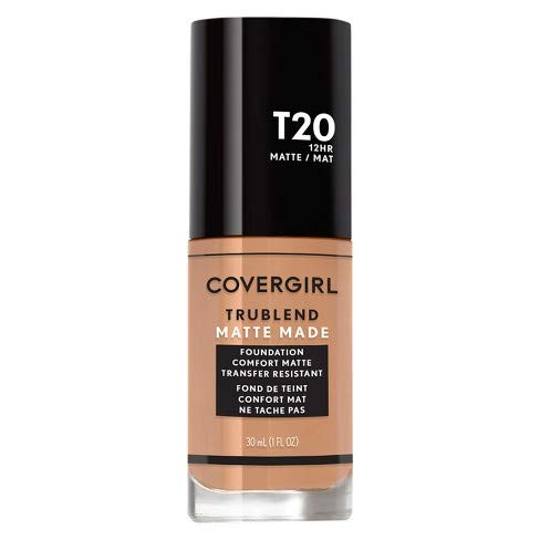 COVERGIRL COVERGIRL trublend matte made liquid foundation, t20 soft honey, 1.01 fl oz, pack of 2, 1.01 Ounce