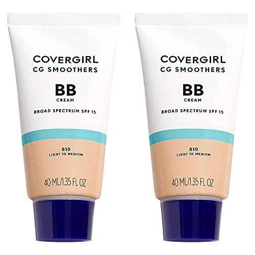 COVERGIRL Smoothers Lightweight Bb Cream With Spf 15, 810 Light To Medium Skin Tones,2 Count