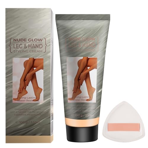 Jutqut 03 Dark Brown Waterproof Leg & Body Concealer with Puff – Full Coverage Tattoos, Scars & Varicose Veins