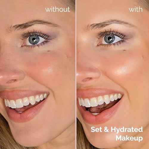 Elizabeth Mott Thank Me Later 3-in-1 Dewy Makeup Setting Spray ? Hydrating & Long-Lasting Fine Mist with Niacinamide for a Radiant Glowy Look ? Lightweight, Cruelty-Free, Travel-Size Face Spray, 30ml