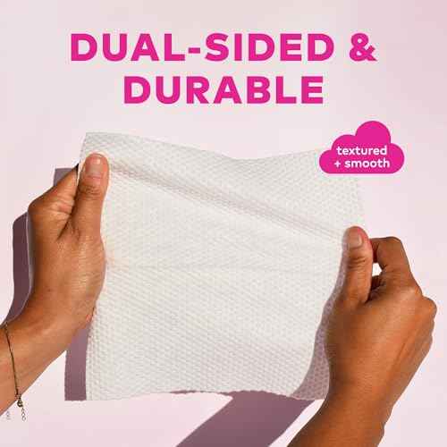MakeUp Eraser Cloud Clean Eco Towelettes, Certified 100% USDA Biobased Face Towel, Biodegradable Disposable Face Towelette, Dry Wipe Made From Ultra Soft, 100% Eucalyptus Fibers, 60ct., 1 pack
