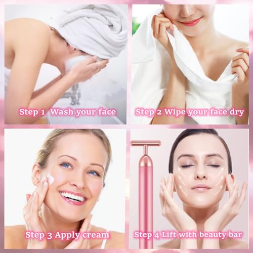24K Gold Facial Massager with Micro Vibration Pulse