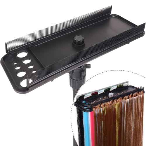 Hair Extension Holder Hanger Braiding Rack Extension Tool Double-Side Teeth Extension Display Holder Hair Separator holder for Hair Salon Home (Tripod not included)
