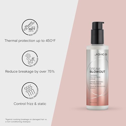 Joico Dream Blowout Thermal Protection Cr?me | For Most Hair Types | Thermal Heat Protection | Control Frizz & Static | Faster Drying Time | Humidity Protection | Reduce Breakage