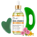 Face & Body Vitamin E Bio Oil, Gua Sha Facial Tools Set 4 oz, Massage Oil for Moisturizing and Hydrating, Spa Gifts for Him Her