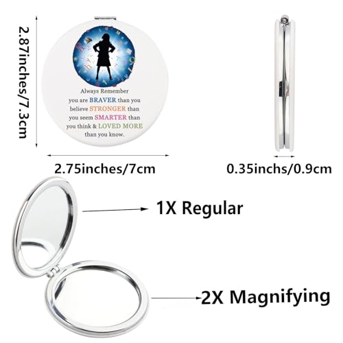 SEIRAA Family Musical Pocket Mirror Family Musical Gifts Family Musical Makeup Mirror Family Musical Merchandise (1 2 Girl)