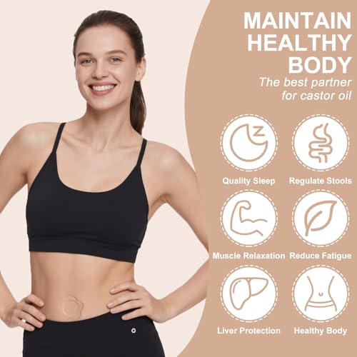Castor Oil Belly Button Patches, 100PCS Self-Adhesive