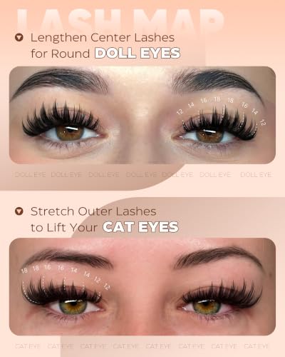 Manga Spiky Lash Clusters 12-18mm Fairy Eyelash Extensions